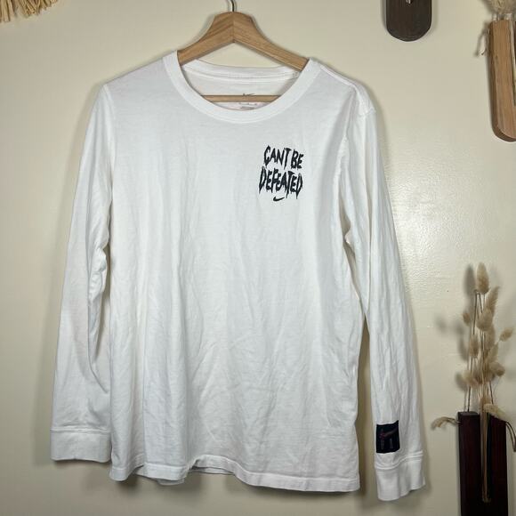 Nike XL Women's Can't Be Defeated Basketball Long Sleeve T-Shirt - Picture 1 of 6